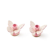 Butterfly Toile Candle Holders, Set of 2