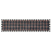 Stewart Tartan Black 2'6" x 10' Washable Runner