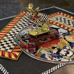 Courtly Check Red & Gold 2'6" x 8' Runner