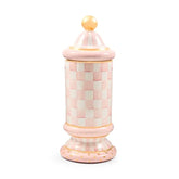 Rosy Check Ceramic Column Canister