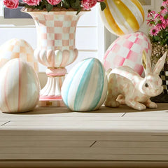 Aqua Stripe Medium Egg