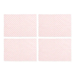 Pink Check Placemat, Set of 4