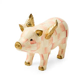 Rosy Check Flying Pig Figurine