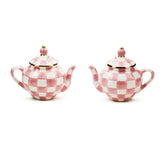 Rosy Check Teapot Salt & Pepper Set
