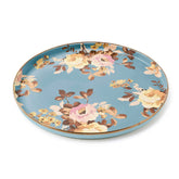 Wild Rose Brown Round Tray