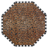 Cheetah 6' Octagon Washable Rug