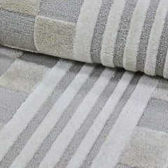 Light Grey Tonal Check 8' x 10' Rug
