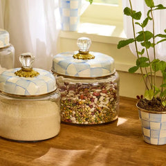 Sky Check Medium Kitchen Canister
