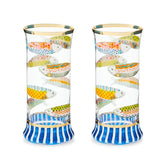 Go Fish Highball Glass, Set of 2