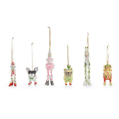 Patience Brewster Mini Dog Ornaments, Set of 6