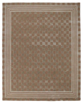 Mocha Tonal Check 8' x 10' Rug