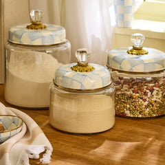 Sky Check Small Kitchen Canister