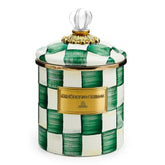 Emerald Check Small Canister