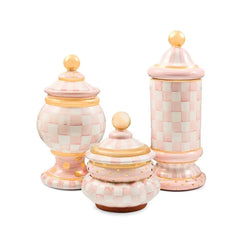 Rosy Check Ceramic Column Canister