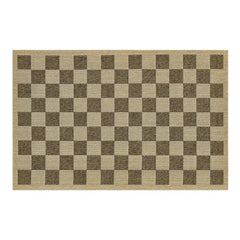 Black Check 3' x 5' Indoor/Outdoor Rug