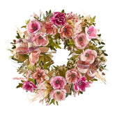 Rosy Poppy 22" Wreath