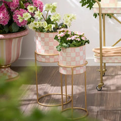 Rosy Check It Out Planters, Set of 2