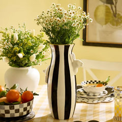 Courtly Rabbit Vase