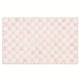 Rosy Checkered 3' x 5' Washable Rug