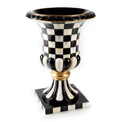 Mocha Stripe Tabletop Urn