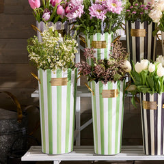Spectator Galvanized Flower Buckets, Set of 3