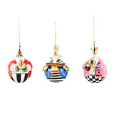 Patience Brewster Nativity Jolly Wisemen Ball Ornaments, Set of 3