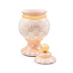 Rosy Check Ceramic Globe Canister