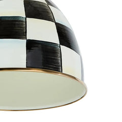 Courtly Check 8" Dome Pendant Lamp