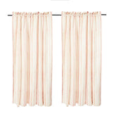 Rosy Stripe 84" Curtain Panel