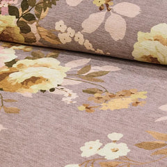 Taupe Wild Rose 3' x 5' Washable Rug