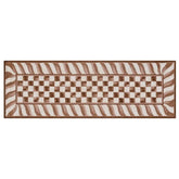 Mocha Check 2'6" x 8' Runner