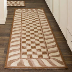 Mocha Check 2'6" x 8' Runner