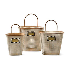 Cane Baskets, Set of 3