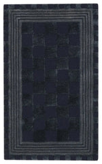 Indigo Blue Tonal Check 2'3" x 3'9" Rug
