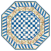 Truly Royal Check 6' Octagon Washable Rug
