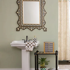 Courtly Check & Stripe Large Wall Mirror