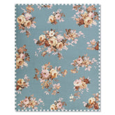 Slate Wild Rose 8' x 10' Washable Rug