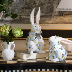 Patience Brewster Periwinkle Peony Standing Rabbit