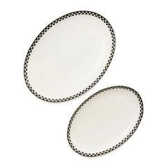 Courtly Check Everyday Oval Platters, Set of 2