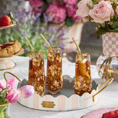 Wild Rose Stemless Flute, Set of 4