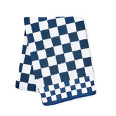 Indigo Check Bath Towel