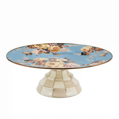 Wild Rose White Small Pedestal Platter