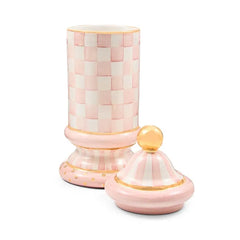 Rosy Check Ceramic Column Canister