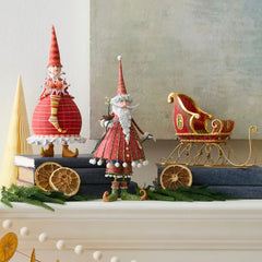 Patience Brewster Dash Away Dashing Santa Figure