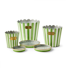 Spectator Pots & Saucers, Set of 3