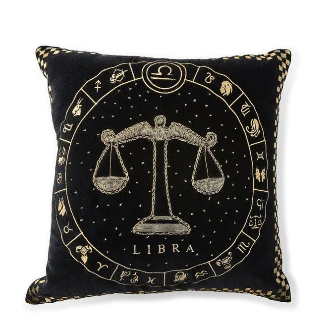 Libra Zodiac Throw Pillow