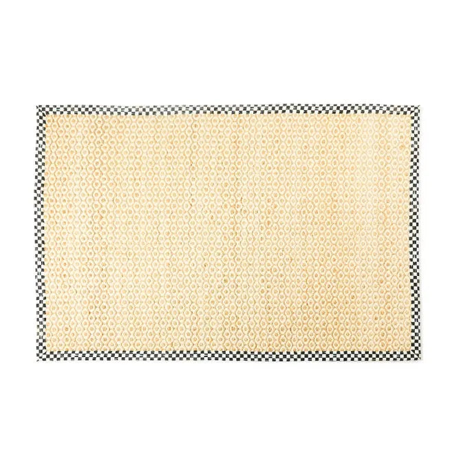Courtly Check Natural Honeycomb 6' x 9' Jute Rug