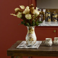 Wild Rose Brown Tall Vase