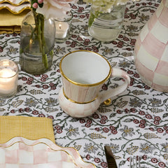 Violet Check Ceramic Mug