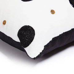 Monogram "U" Beaded Throw Pillow